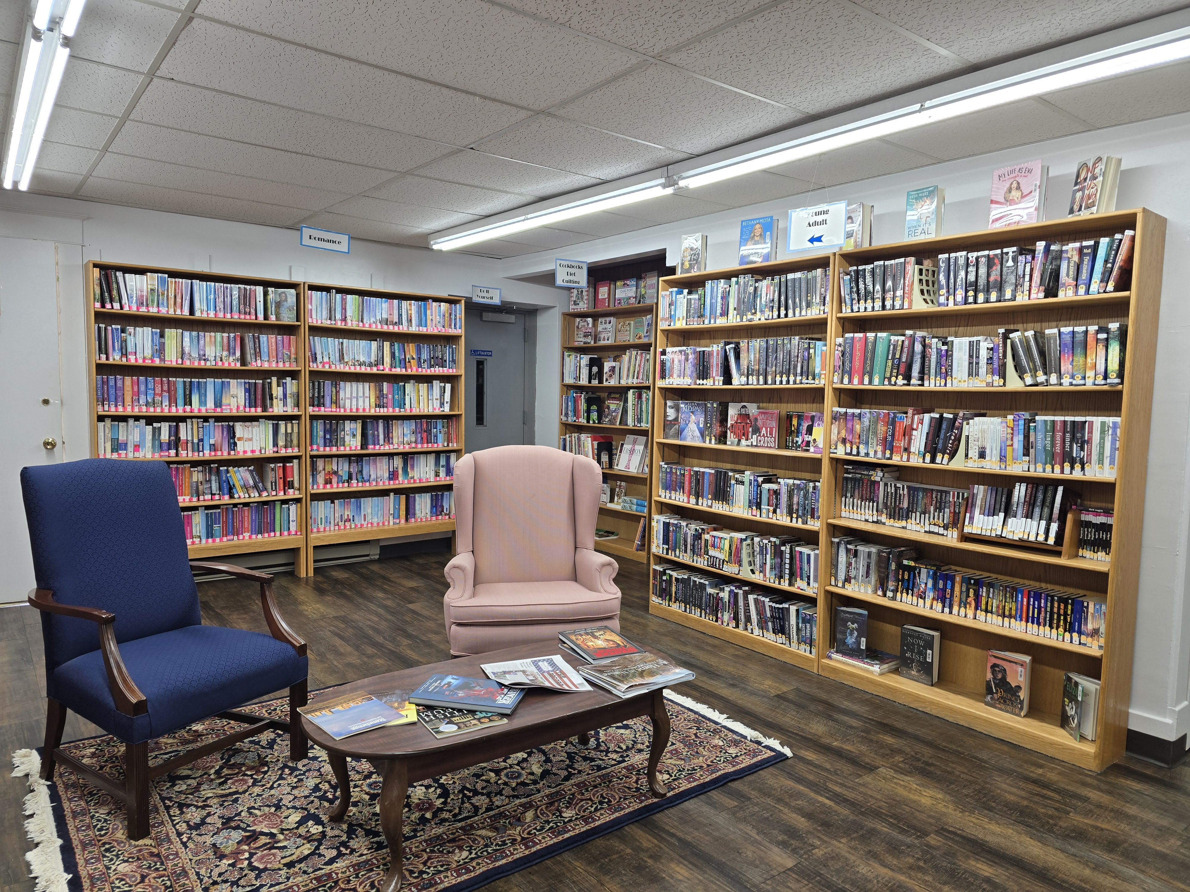 Flagler Community Library Adult and Young Adult section