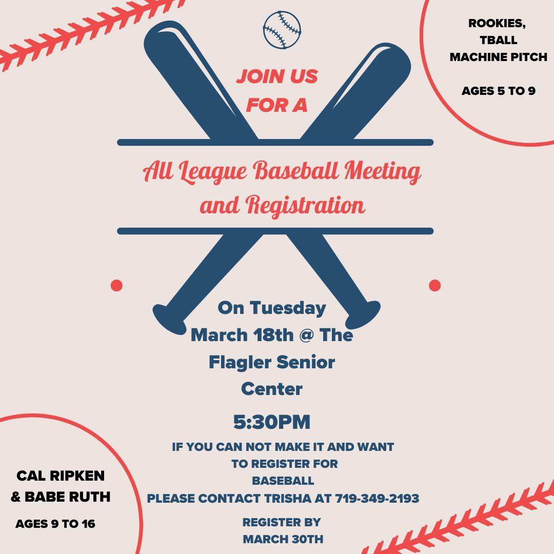 Tan flier, Blue baseball bats with red, blue and black lettering